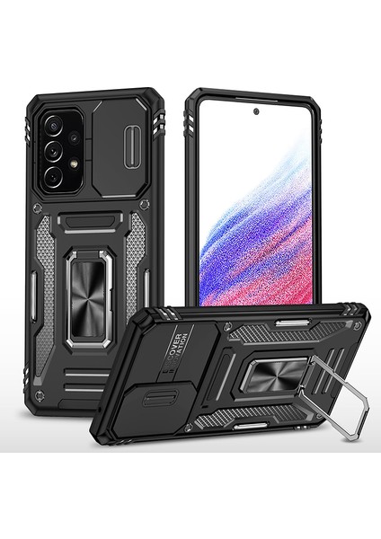 Samsung Galaxy A53 Kamera Kapaklı Darbeye Dayanıklı Telefon Kılıfı (Yurt Dışından)