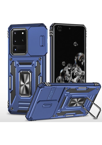 Samsung Galaxy S20 Ultra Kamera Kapaklı Darbeye Dayanıklı Telefon Kılıfı (Yurt Dışından)