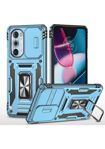 Motorola Edge 30 Pro Kamera Kapaklı Darbeye Dayanıklı Telefon Kılıfı (Yurt Dışından)