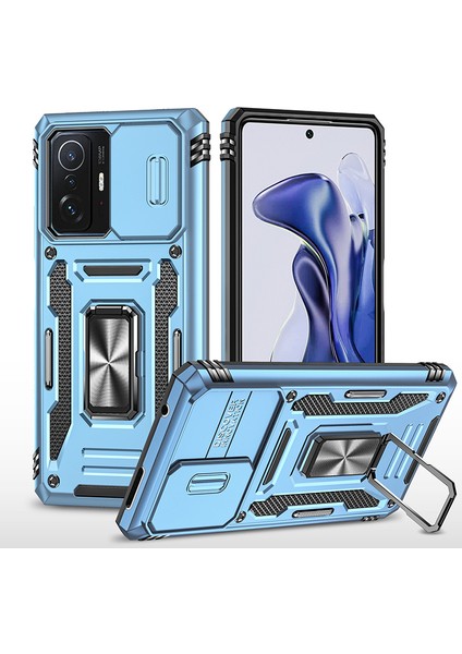 Xiaomi Mi 11T/11T Pro Kamera Kapaklı Darbeye Dayanıklı Telefon Kılıfı (Yurt Dışından)
