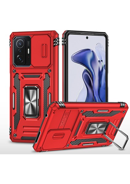 Xiaomi Mi 11T/11T Pro Kamera Kapaklı Darbeye Dayanıklı Telefon Kılıfı (Yurt Dışından)