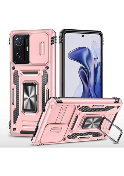 Xiaomi Mi 11T/11T Pro Kamera Kapaklı Darbeye Dayanıklı Telefon Kılıfı (Yurt Dışından)