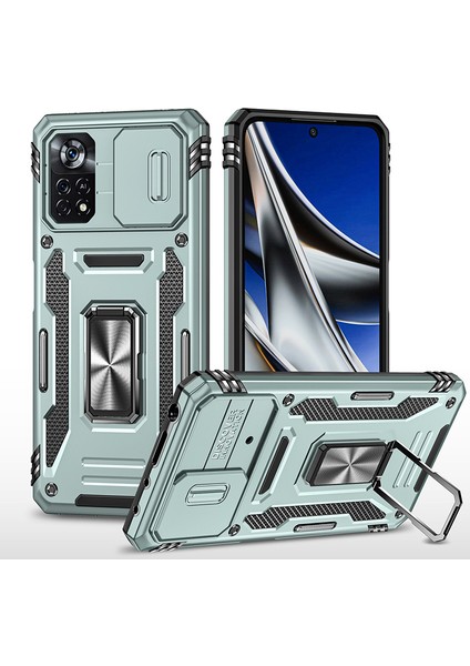 Xiaomi Poco X4 Pro 5g Kamera Kapaklı Darbeye Dayanıklı Telefon Kılıfı (Yurt Dışından)