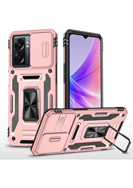 Oppo A77 4g Kamera Kapaklı Darbeye Dayanıklı Telefon Kılıfı (Yurt Dışından)