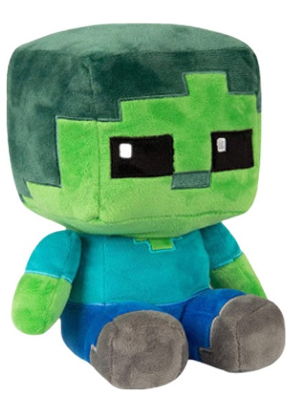 20CM Minecraft Oturan Zombi Sevimli Peluş Bebek (Yurt Dışından)