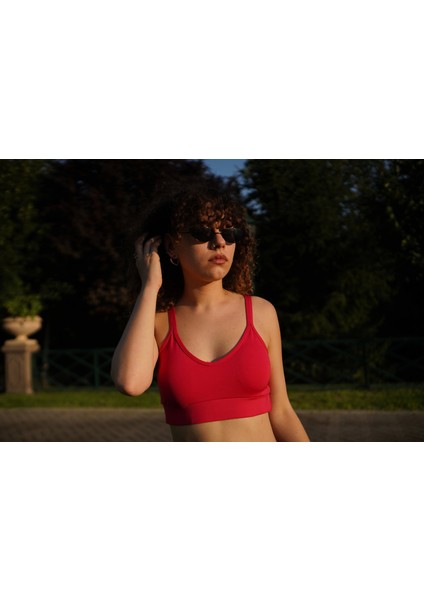 Mosmarble Arkadan Çaprazlı Narçiçeği Renk Sporcu Büstiyeri fiyatları