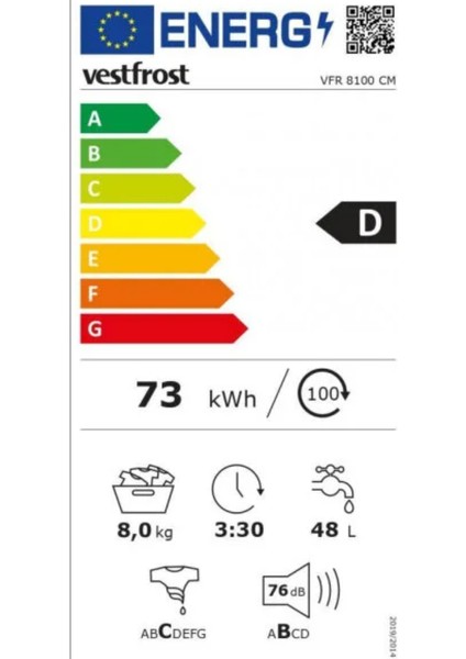 8 kg Çamaşır Kurutma Makinesi Vfr 8102 Km