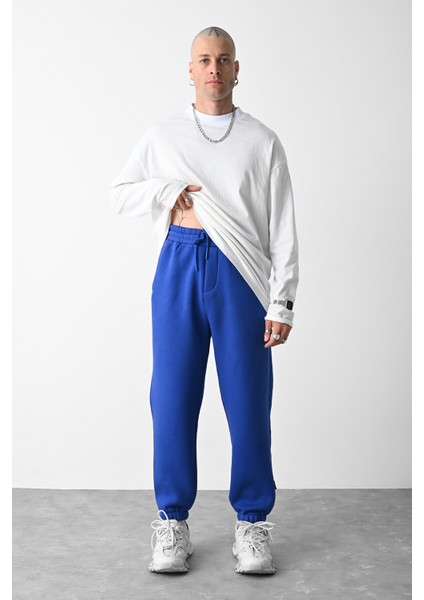 Saks Paça Lastikli Arka Cep Detaylı Oversize Eşofman Alt