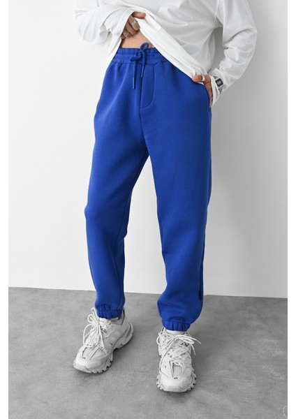 Saks Paça Lastikli Arka Cep Detaylı Oversize Eşofman Alt