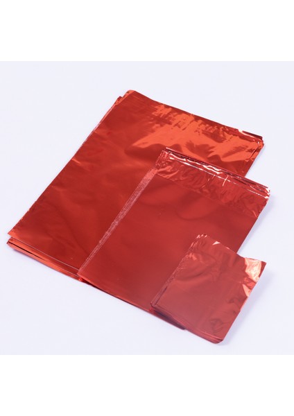 Metalize poşet 100lü, kırmızı 7x9 cm (1 adet)