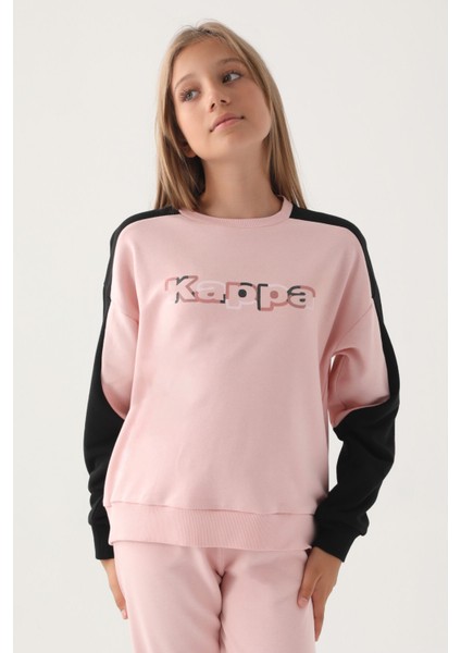 Kız Çocuk Pudra Sweatshirt