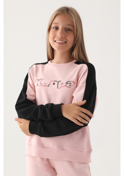 Kız Çocuk Pudra Sweatshirt