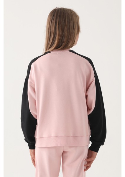Kız Çocuk Pudra Sweatshirt