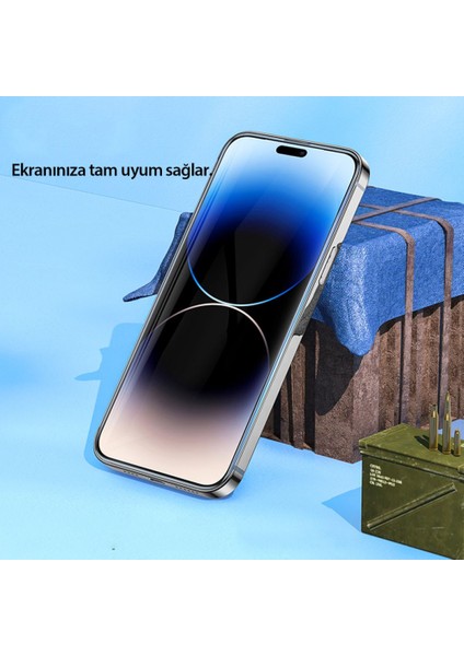 Iphone 15 Plus Ile Uyumlu Ekran Koruyucu Darbe ve Çizilmelere Dayanıklı 9d Cam Koruyucu