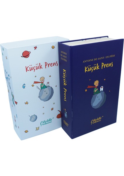 Çikolata Kütüphanesi Küçük Prens Temalı Ciltli Çikolata Kütüphanesi