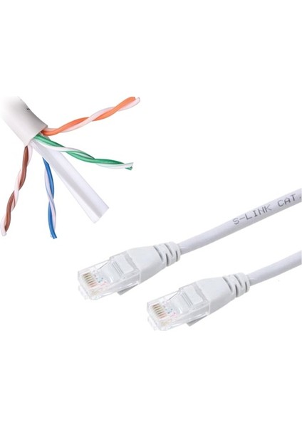 Kablo.cat6 60 cm Gri Powermaster 0,3 M Siyah