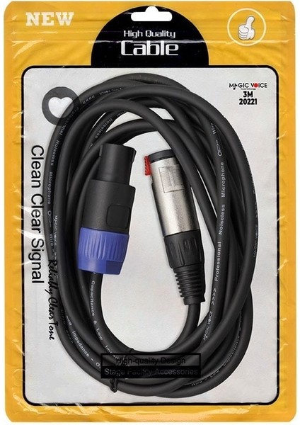 LD384 Specon Erkek - Canon Dişi Çevirici Kablo 3 Metre 0,2 M Siyah fiyatları