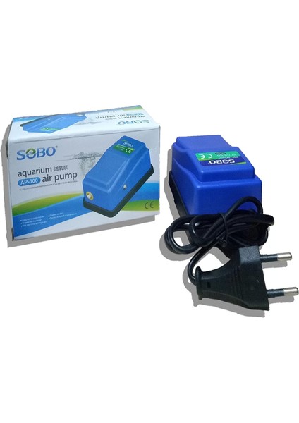 Ayarlanabilir Tek Çıkışlı Akvaryum Hava Motoru 3W 3.5lt/dak AP-300