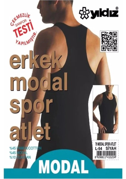Erkek Modal Likralı Spor Atlet 77/79 - 6 Adet