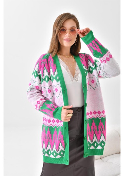 Kadın Etnik Desen Hırka Benetton 20562 fırsatları
