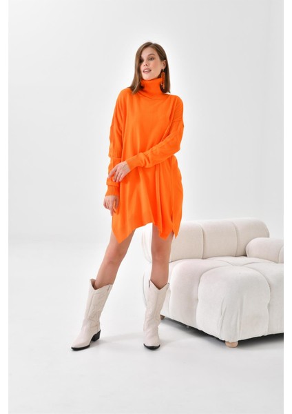 Ftz Women Kadın Basic Tunik Orange