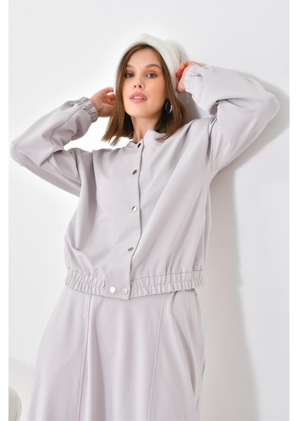 Kadın İki İp Etekli Takım Gri 30619 fırsatları