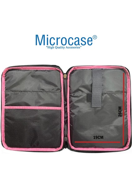 Tablet Çanta + Bluetooth Klavye + Mouse + Tablet Standı - Pembe