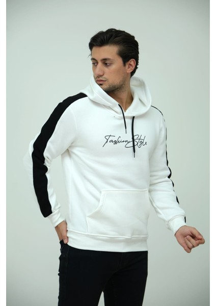 Kapişonlu Parçalı, Baskılı 3iplik Sweatshirt Hoodie fiyatları