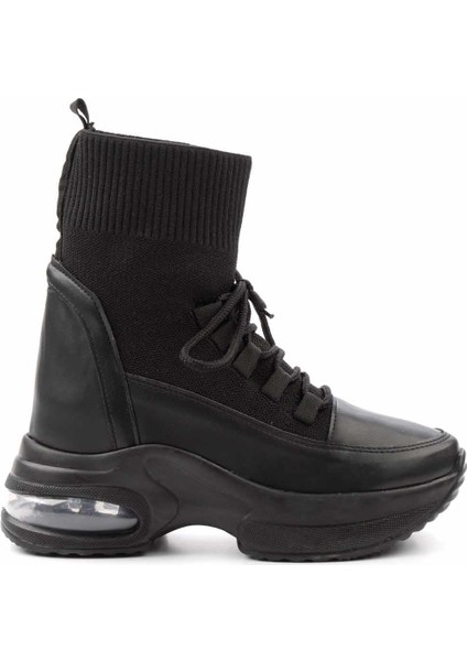 Siyah Triko Kadın Sneaker K02932402382