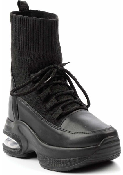 Siyah Triko Kadın Sneaker K02932402382