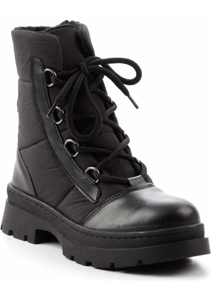 Siyah Paraşüt Kadın Bot & Bootie K02179000167