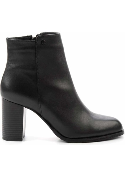Siyah Hakiki Deri Kadın Bot & Bootie K02208021103 fiyatları