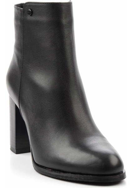 Siyah Hakiki Deri Kadın Bot & Bootie K02208021103 modelleri