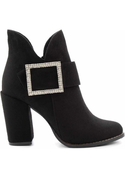 Siyah Süet Kadın Bot & Bootie K02236030002 fiyatları