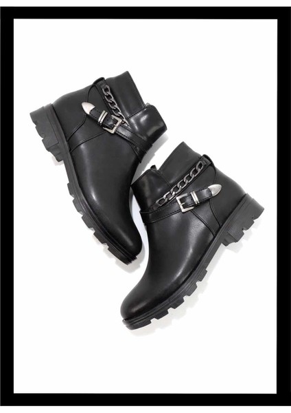 Siyah Kadın Bot & Bootie K02216011909