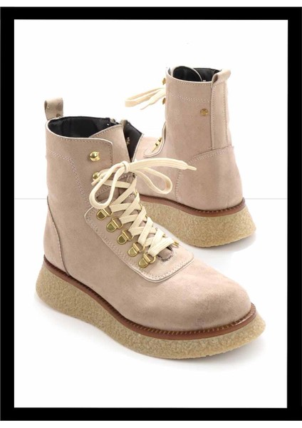 Bej Süet Kadın Bot & Bootie K02538561502