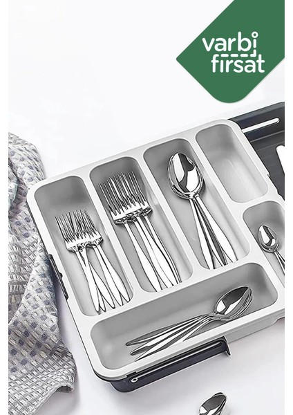 Çift Taraflı Uzayabilen Pratik Çekmece İçi Kaşıklık Organizer fiyatları