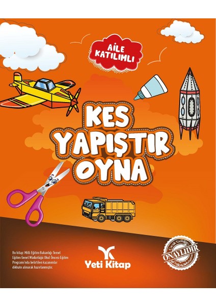 Kes Yapıştır Oyna - Dikkat Geliştirme ve Algılama - Boyama Kitabı