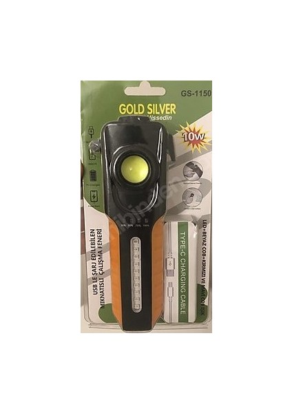 GS-1150 Mıknatıslı Powerbanklı Fener