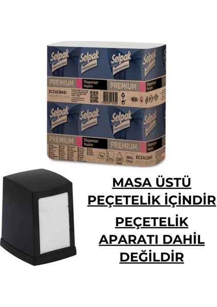 Selpak Professional Premium Dispanser Peçete 250 x 18'li 18 gr / m2 1/6Katlama (7900073)