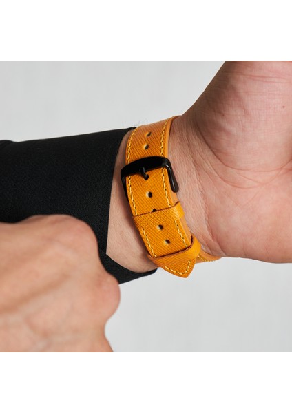 Huawei Watch Deri Kordon Watch GT5 / GT4 Gt 2 3 4 5 Pro 46mm Gt2 E Gt2e Gt2pro Gt3 Pro Gt3pro Se 2e Elite Huawei Watch 4 Pro Ultimate Deri Kordon Kayış 46 22mm Sarı