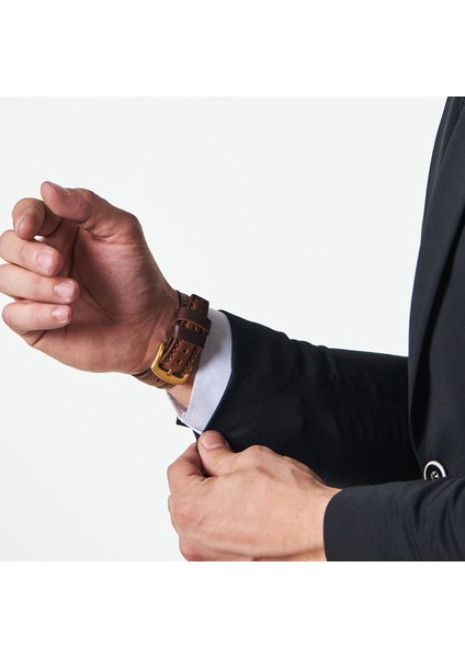 Samsung Galaxy Watch 6 / 5 / 4 Watch 6 Classic 40mm 43mm 44mm 47mm Watch 4 / Watch 5 Pro 40 44 45 Watch 5 40 42 44 46mm 20mm Deri Kordon Kahverengi