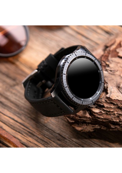 Samsung Watch 4 / 5 / 6 Watch 6 Classic 40mm 43mm 44mm 47mm Watch 5 / Watch 5 Pro 40 44 45 Watch 4 40 42 44 46mm 20mm Deri Kordon Siyah fiyatları