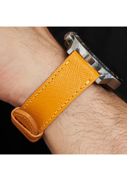 Huawei Watch Deri Kordon Watch GT5 / GT4 Gt 2 3 4 5 Pro 46mm Gt2 E Gt2e Gt2pro Gt3 Pro Gt3pro Se 2e Elite Huawei Watch 4 Pro Ultimate Deri Kordon Kayış 46 22mm Sarı