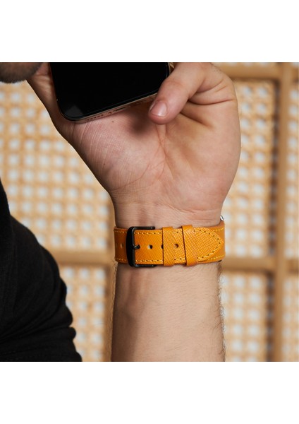 Huawei Watch Deri Kordon Watch GT5 / GT4 Gt 2 3 4 5 Pro 46mm Gt2 E Gt2e Gt2pro Gt3 Pro Gt3pro Se 2e Elite Huawei Watch 4 Pro Ultimate Deri Kordon Kayış 46 22mm Sarı