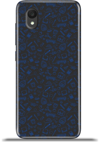 Alcatel 1 2022 Kılıf Esnek Silikon Kamera Koruma 4K Desenli Özel Tasarım - Haydi Okula