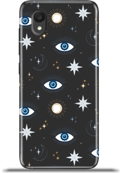 Alcatel 1 2022 Kılıf Esnek Silikon Kamera Koruma 4K Desenli Özel Tasarım - All Seeing Eyes