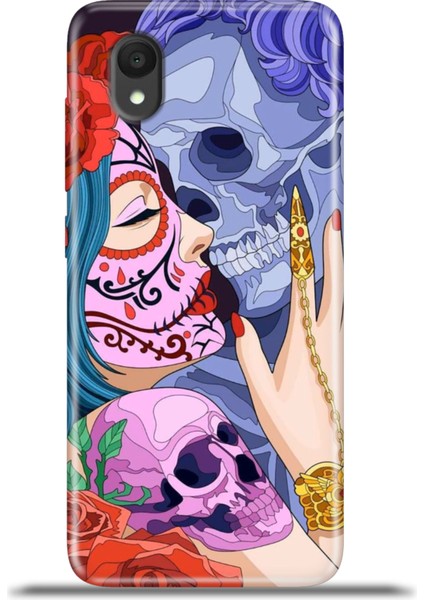 1 2022 Kılıf Esnek Silikon Kamera Koruma 4K Desenli Özel Tasarım - Skull Love