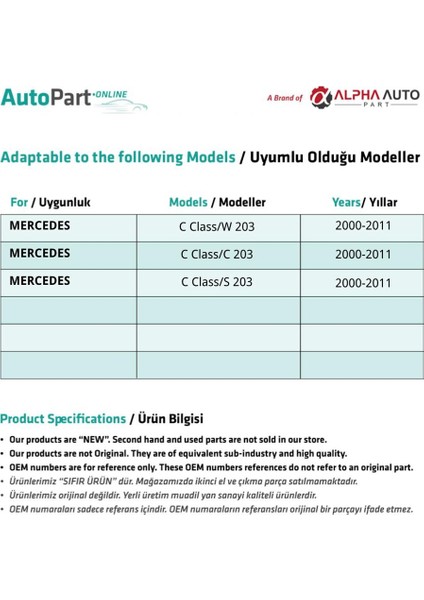 Mercedes C Class W203,C203,S203 Için Orta Konsol Perdesi-Gri fiyatları