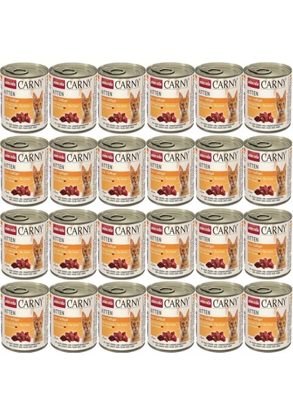 Carny Sığır Etli ve Kümes Hayvanlı Yavru Kedi Konservesi 200GR*24 Adet